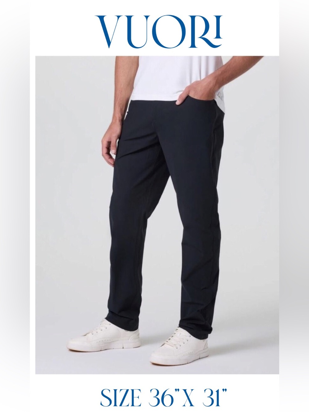 Vuori Black Men’s  Meta pants Size: 36 X 31